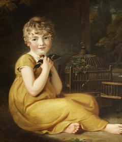 A Child with a Goldfinch by Samuel Woodforde