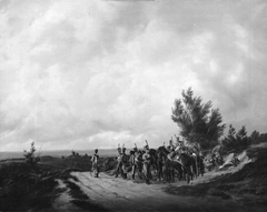 A Hussar Picket by Curt Victor Clemens Grolig