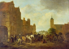 A Market Place by Isaac van Ostade