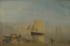 A Sail Boat at Rouen by J. M. W. Turner