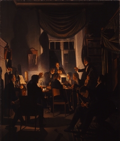 A Smoking Party by Wilhelm Bendz