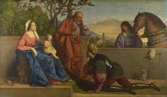 A Warrior adoring the Infant Christ and the Virgin by Vincenzo Catena