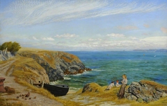 Above a Cove, North Cornwall by Arthur Hughes