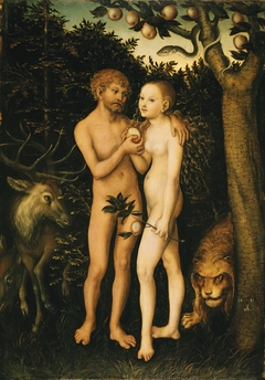 Adam and Eve by Lucas Cranach the Elder