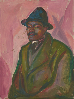 African in Green Coat by Edvard Munch