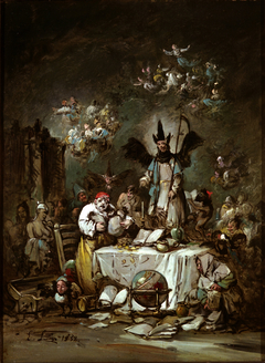 Allegorical caprice. The Avarice by Lucas Velázquez