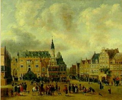 Announcement of the Peace of Münster at the Grote Markt in Haarlem by Gillis Rombouts