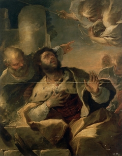 Appearance of the Angel to King David by Luca Giordano