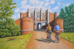 Arrival at Thornton Abbey Gatehouse by john albert walker