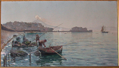 Baie de Naples by Alceste Campriani