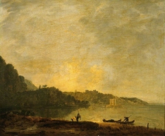 Baths of Ischia, near Naples by Richard Wilson