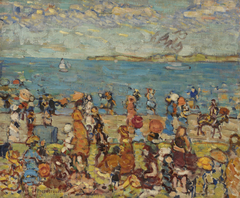 Beach Scene by Maurice Prendergast