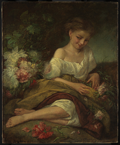 Blumenmädchen by Anselm Feuerbach