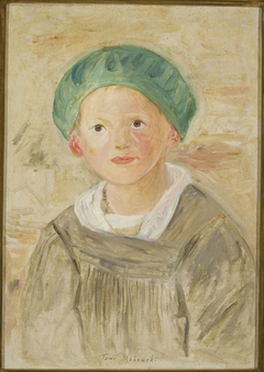 Boy in a green cap by Tadeusz Makowski