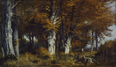 Buchenwald im Herbst by Adolf Heinrich Lier