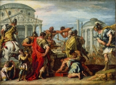 Camillus Rescuing Rome from Brennus by Sebastiano Ricci