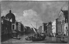 Canale Grande mit der Chiesa degli Scalzi alle Fondamenta della Croce und San Simeone Piccola (Nachahmer) by Canaletto