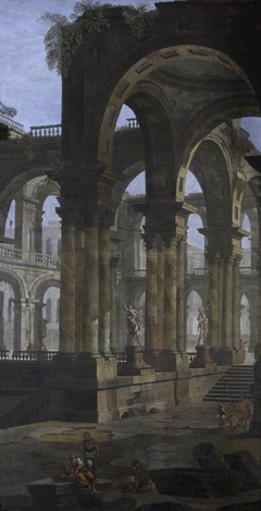 Capriccio of Roman Ruins at Bologna by Pietro Paltronieri