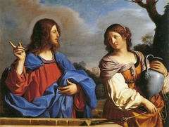 Christ and the Woman of Samaritan at the Well by Guercino