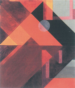 Composition with Diagonals and Cross by Sophie Taeuber-Arp