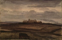 Cottages - A Cow in the Foreground - John Phillip - ABDAG014484.356 by John Phillip