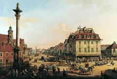 Cracow Suburb as seen from the Cracow Gate by Bernardo Bellotto