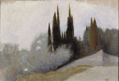 Cypresses, Fiesole by Helene Schjerfbeck