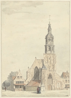 De kerk te Buren by Jan Ekels I