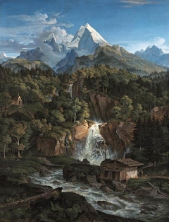 Der Watzmann by Adrian Ludwig Richter