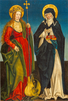 Die Heiligen Margareta und Ottilia by Meister von Veringen