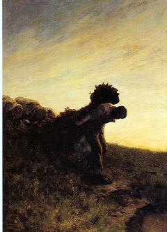 Die letzte Mühe des Tages by Giovanni Segantini