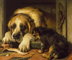 Doubtful Crumbs by Edwin Henry Landseer