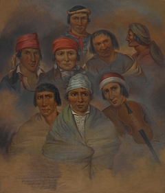 Eight Potawatomi Natives by George Winter