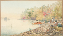 Encampment of Voyageurs by Frances Anne Hopkins