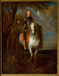 Equestrian Portrait of a Man in Armour by Anthony van Dyck