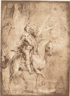 Equestrian Portrait of Duke Epergnon by Anthony van Dyck