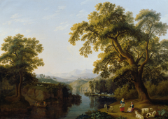 Flusstal von Isernia bei Neapel by Jacob Philipp Hackert