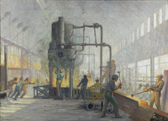 Forging 6 inch Shells by George Agnew Reid