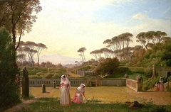 Garden of the Villa Doria Pamphili in Rome by Franz Ludwig Catel