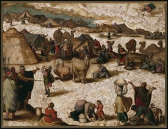 Gathering of the Manna by Antonio Tempesta