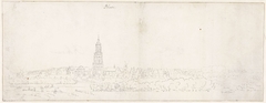 Gezicht op Rhenen by Cornelis Pronk