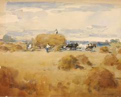 (Haymaking Scene) by William Henry Holmes