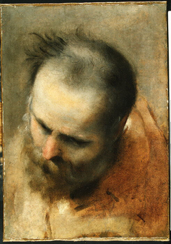 Head of a Bearded Man Looking to Lower Left (Nicodemus) by Federico Barocci