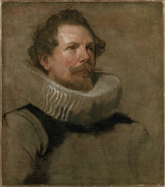 Head of a bearded Man wearing a Wheel Ruff by Anthony van Dyck