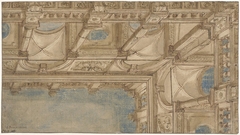 Hoek van een cortille met loggia by Bartolommeo Suardi