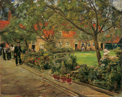 Hospital garden in Edam by Max Liebermann