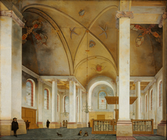 Interior of the Nieuwe Kerk, Haarlem by Pieter Jansz Saenredam