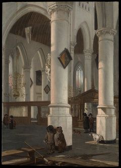 Interior of the Oude Kerk, Delft by Emanuel de Witte