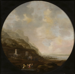 Italian landscape by Dirck Dalens the Elder