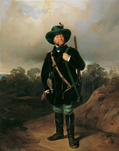 Josef Strommer als Jäger by August von Pettenkofen